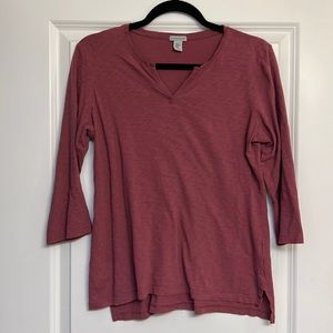Paraphrase Mauve Pink 3/4 Sleeve Top